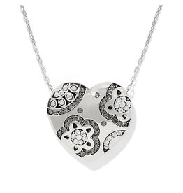 Brighton Brighton JM0052 Flora Heart Silver Necklace