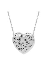 Brighton Brighton JM0052 Flora Heart Silver Necklace
