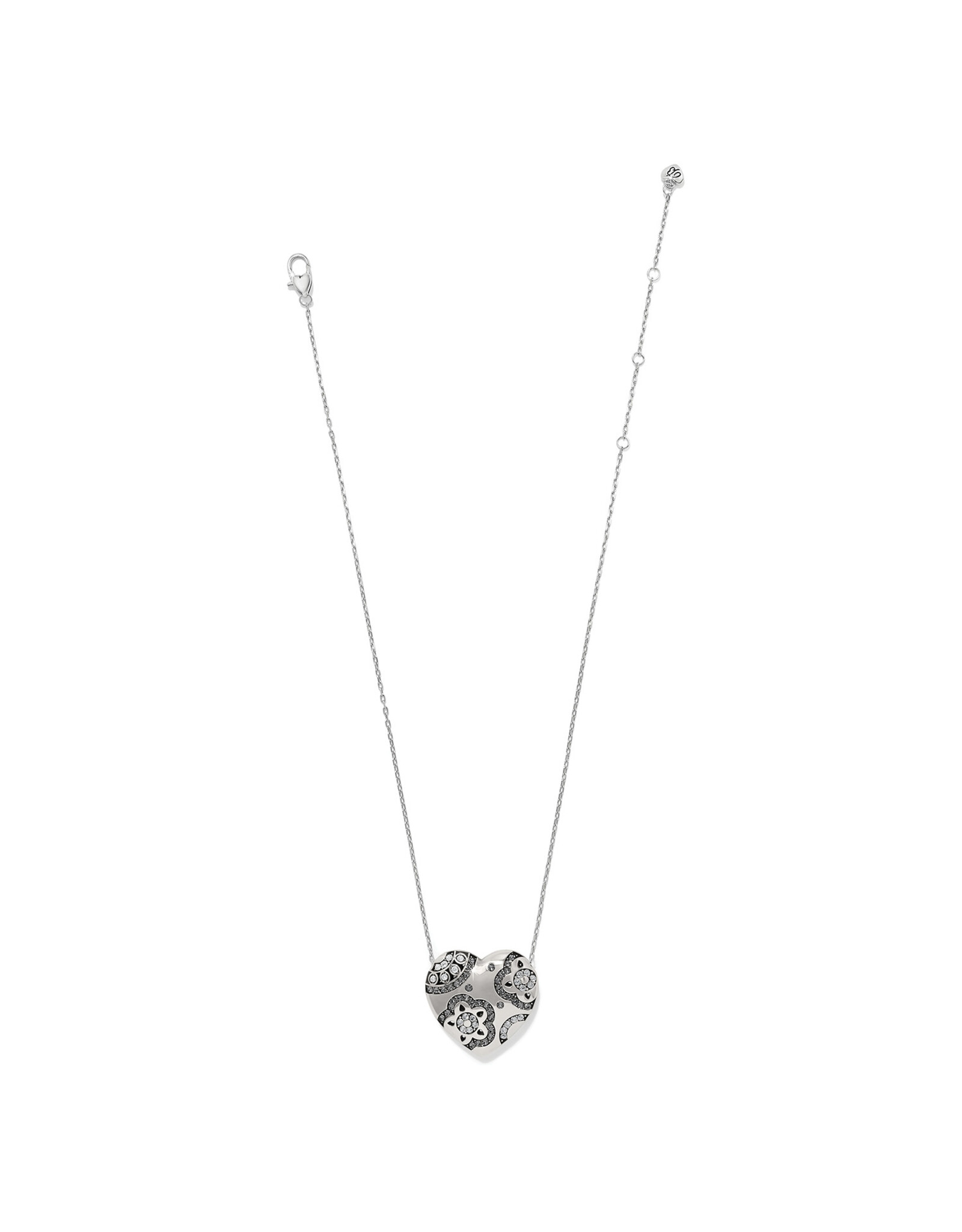 Brighton Brighton JM0052 Flora Heart Silver Necklace