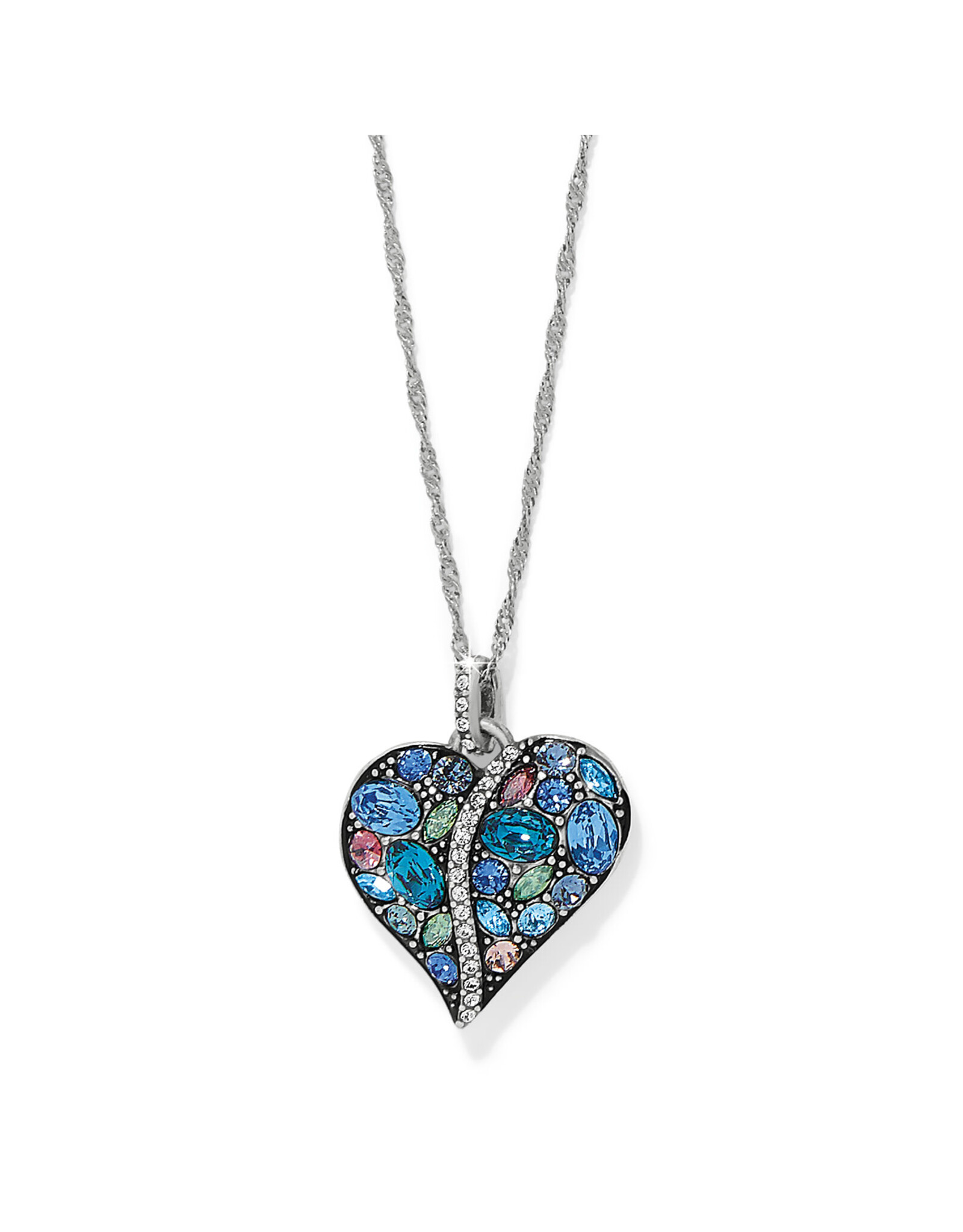 Brighton Brighton JM0056 Trust Your Journey Blues Heart Necklace