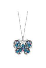 Brighton Brighton JM0058 Trust Your Journey Blues Butterfly Necklace