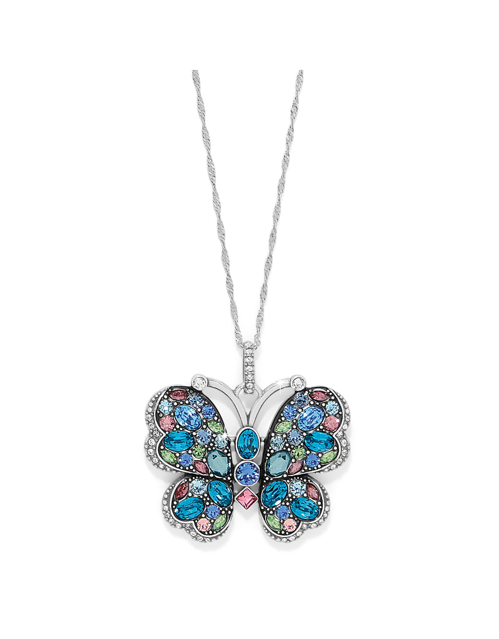 Brighton Brighton JM0058 Trust Your Journey Blues Butterfly Necklace