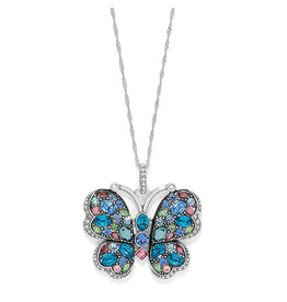 Brighton Brighton JM0058 Trust Your Journey Blues Butterfly Necklace
