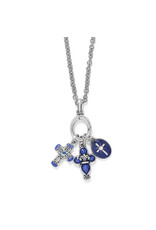 Brighton Brighton JM0065 Unity Cross Blue Necklace