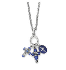 Brighton Brighton JM0065 Unity Cross Blue Necklace