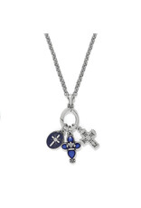 Brighton Brighton JM0065 Unity Cross Blue Necklace