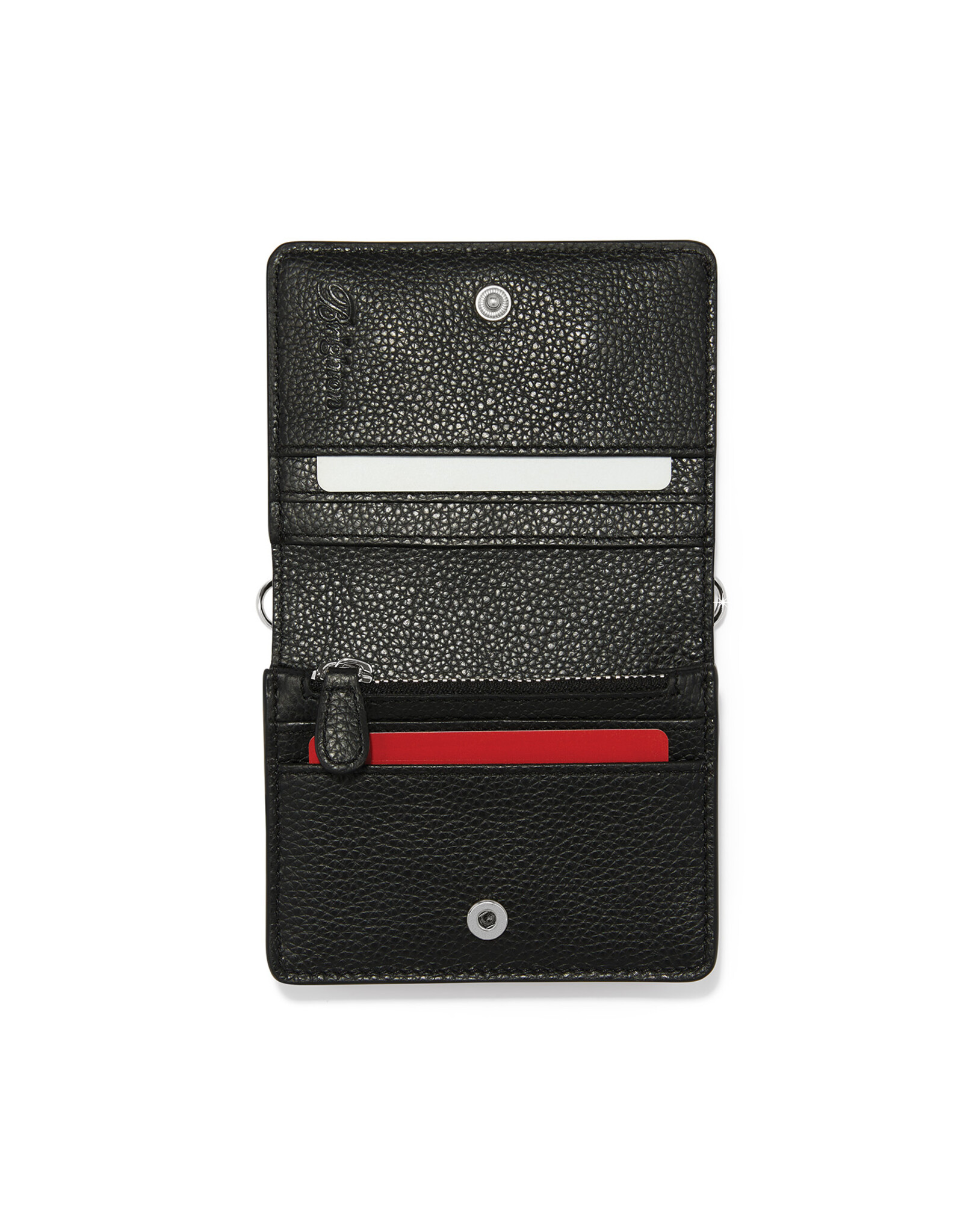 Brighton Brighton T22743 Black Interlok Harmony Small Wallet