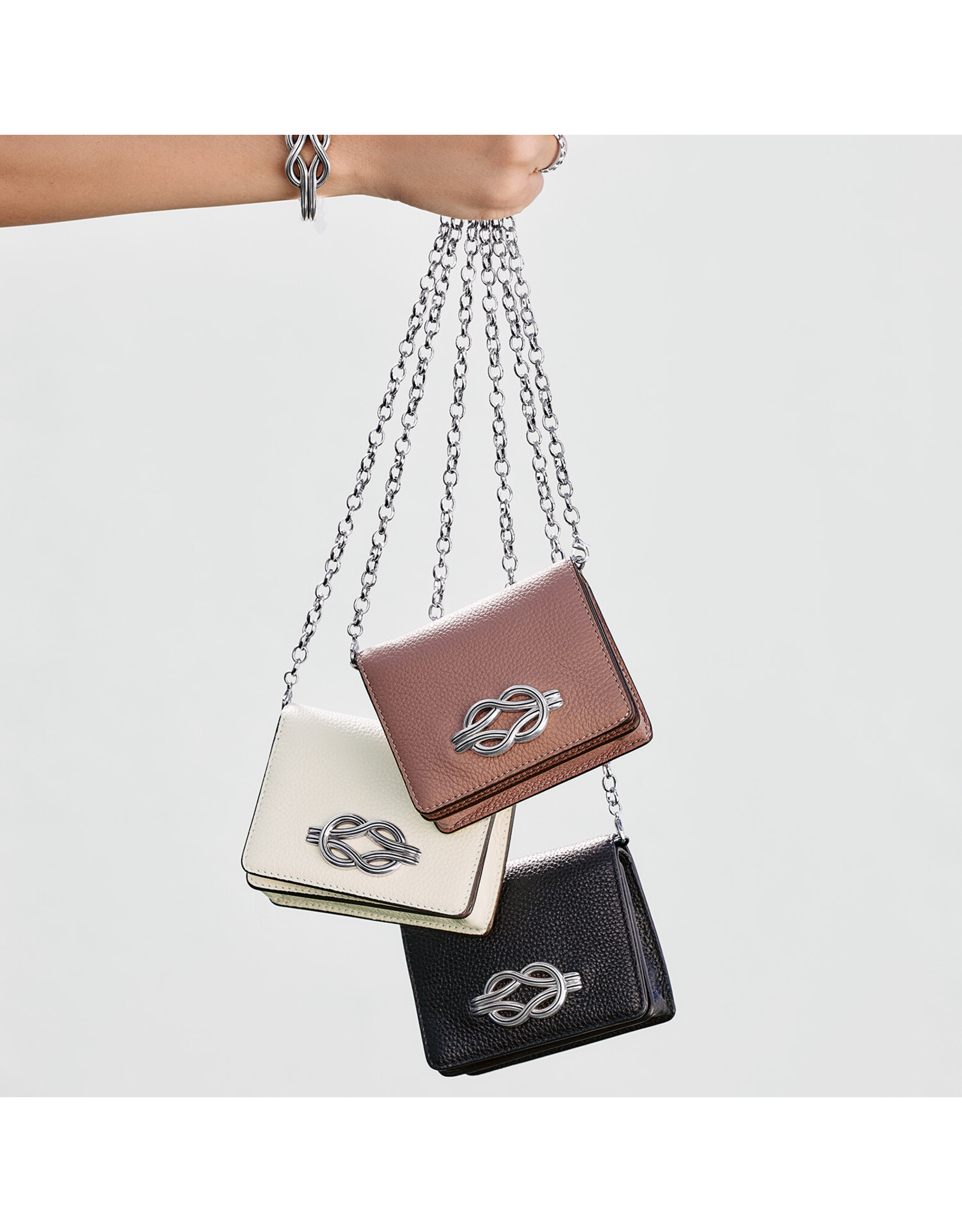 Brighton Brighton T22743 Black Interlok Harmony Small Wallet