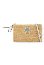 Brighton Brighton E53502 Contempo Straw Pouch Natural/White