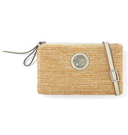 Brighton Brighton E53502 Contempo Straw Pouch Natural/White