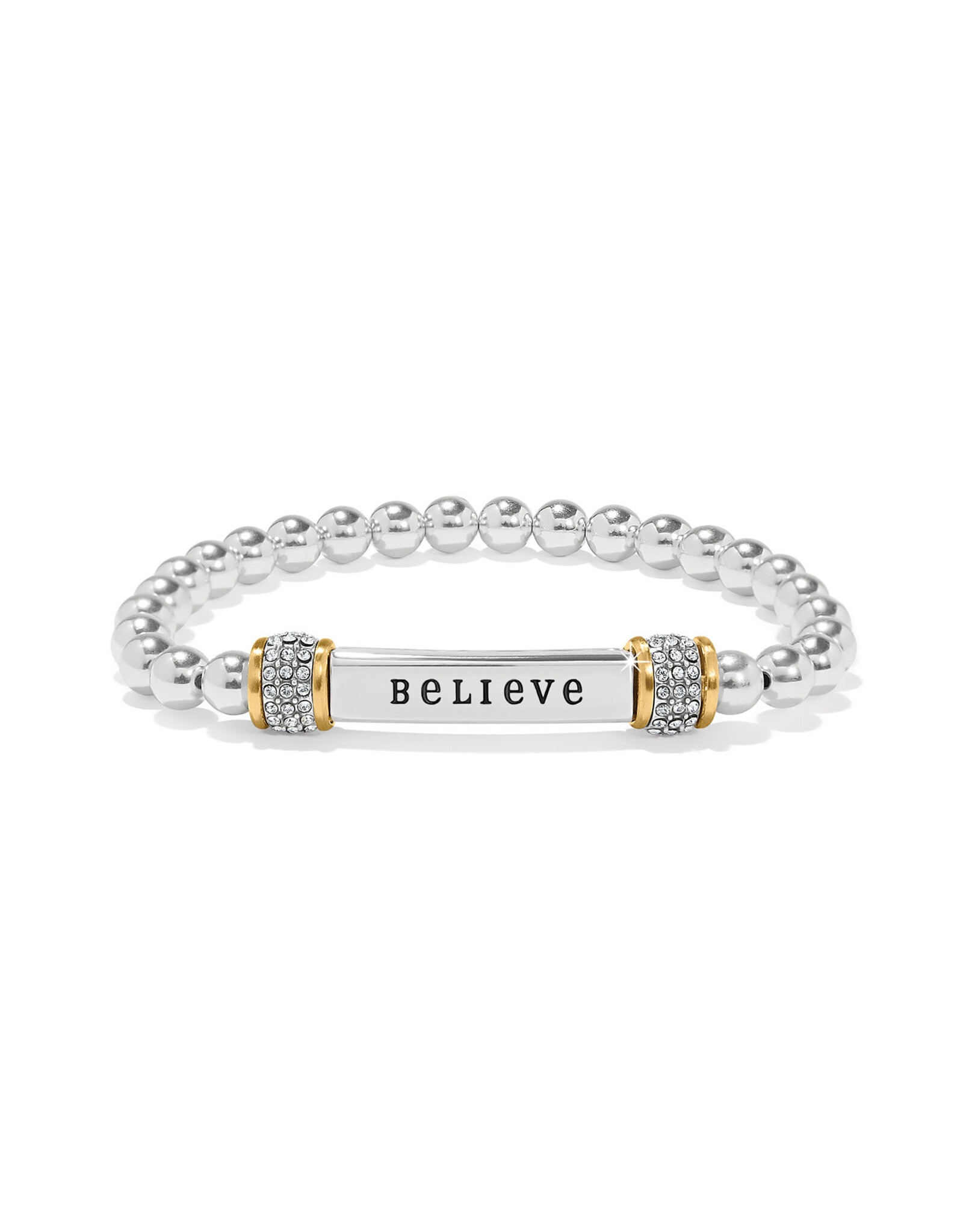 Brighton Brighton JF0391 Meridian Believe Two Tone Stretch Bracelet