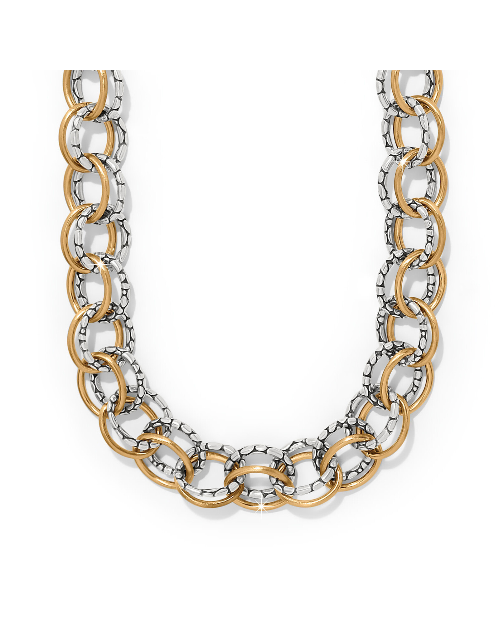 Brighton Brighton JM0082 Pebble Link Two Tone Necklace