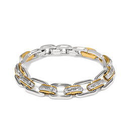 Brighton Brighton JF0270 Mosaic Two Tone Links Bracelet