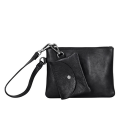 Latico Latico 3261BLK Leather Black Poetry Pouch