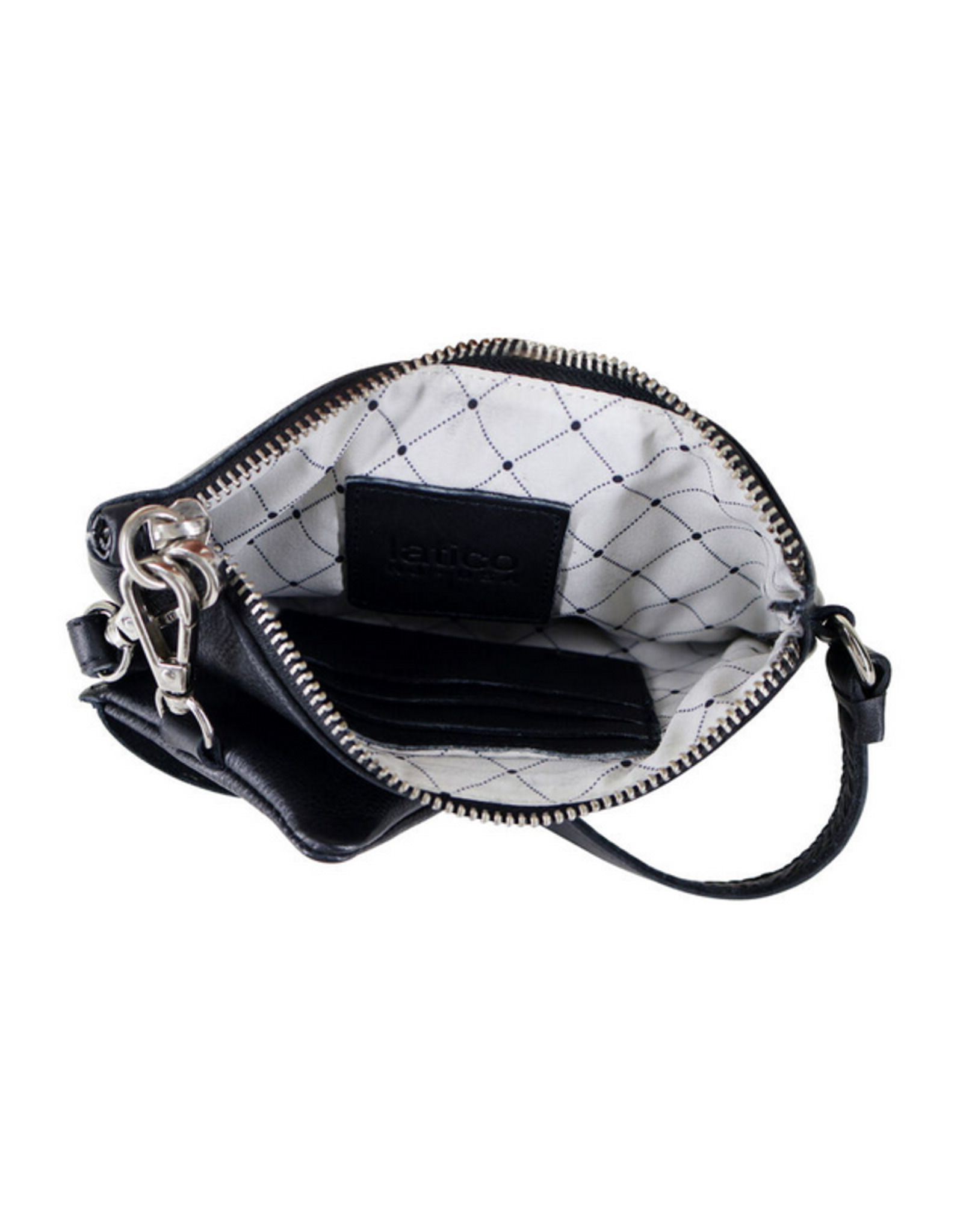 Latico Latico 3261BLK Leather Black Poetry Pouch