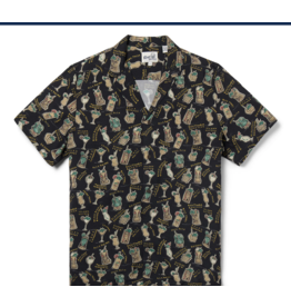 Reyn Spooner Reyn M674912925 Maui Mai Tai Camp Shirt Black