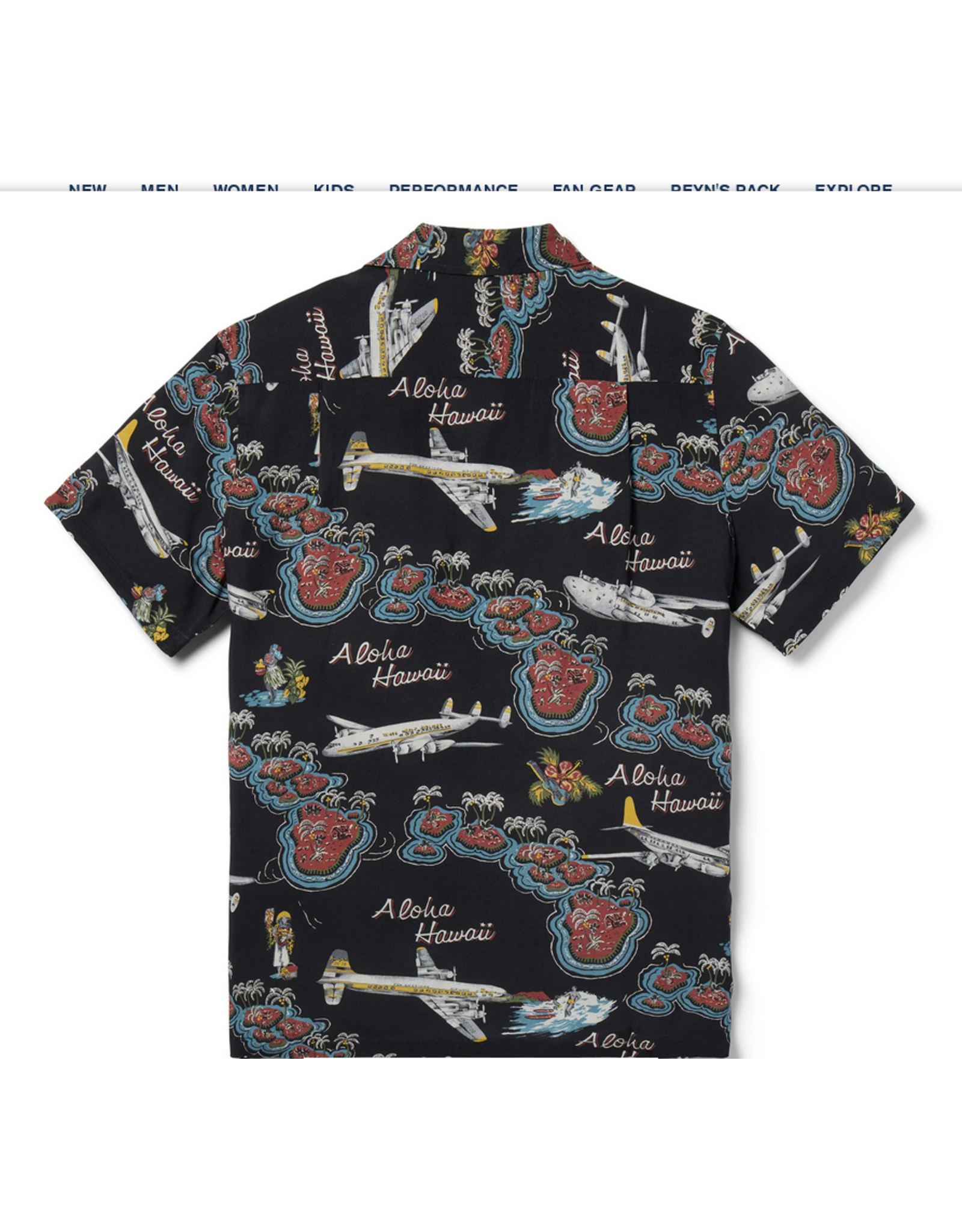 Reyn Spooner Reyn M674812925 Birds in Paradise Camp Shirt Black