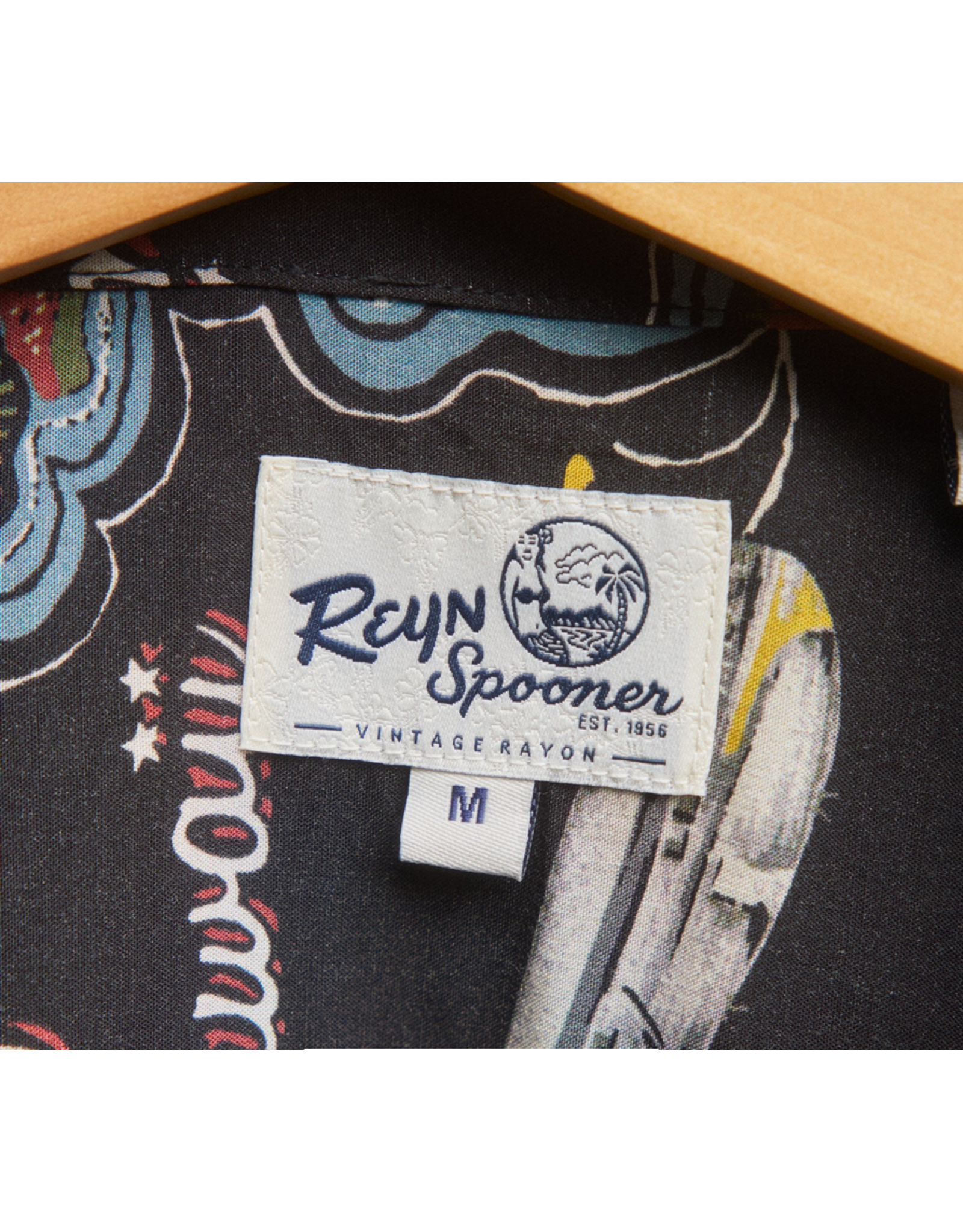 Reyn Spooner Reyn M674812925 Birds in Paradise Camp Shirt Black