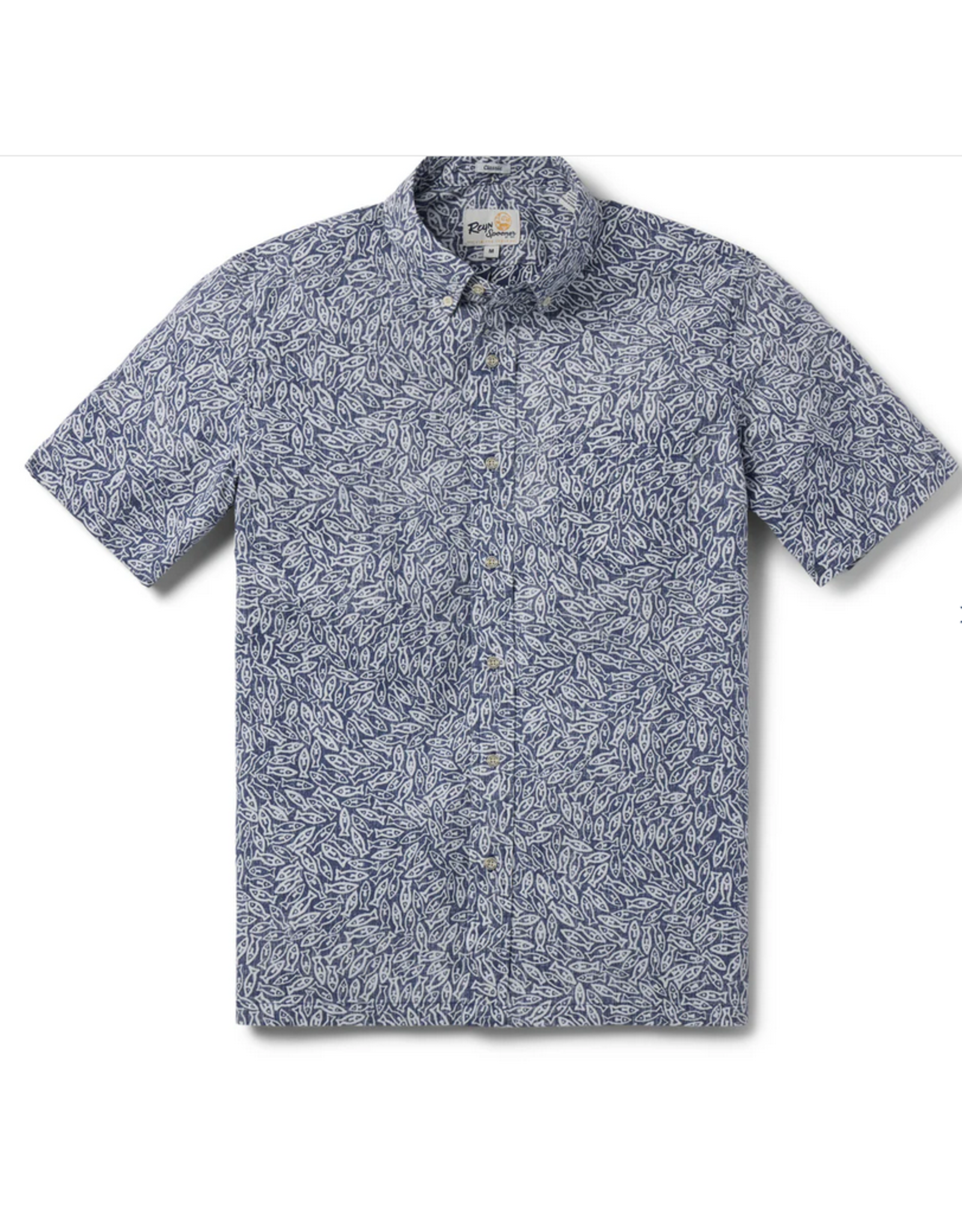 Reyn Spooner Reyn M687912525 School Day Button Front Dark Lavender
