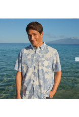 Reyn Spooner Reyn M543012525 Aloha Biscus Button Front White