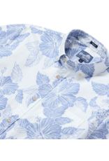 Reyn Spooner Reyn M543012525 Aloha Biscus Button Front White