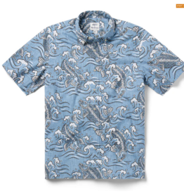 Reyn Spooner Reyn M661012525 Koi Stream by Eddy Classic Button Front Dusty Blue