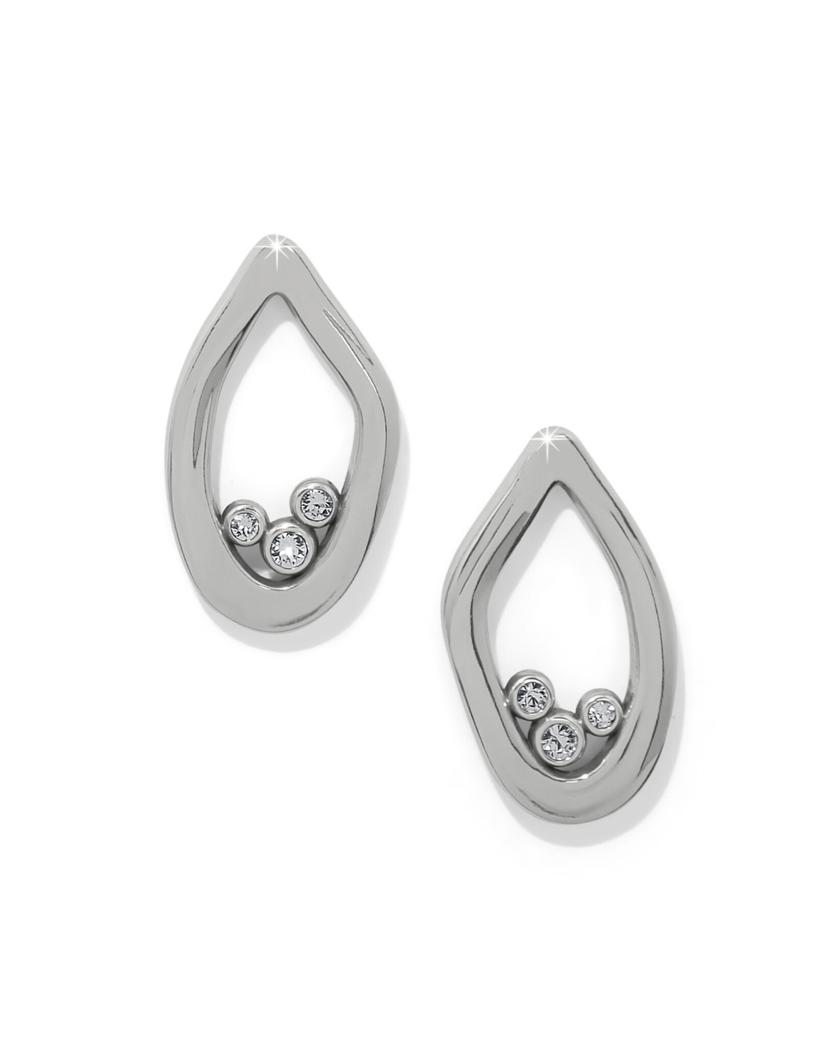 Brighton Brighton JA0230 Cascade Lumina Silver Post Earrings