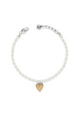 Brighton Brighton JF0402 Cascade Embrace Pearl Heart Bracelet