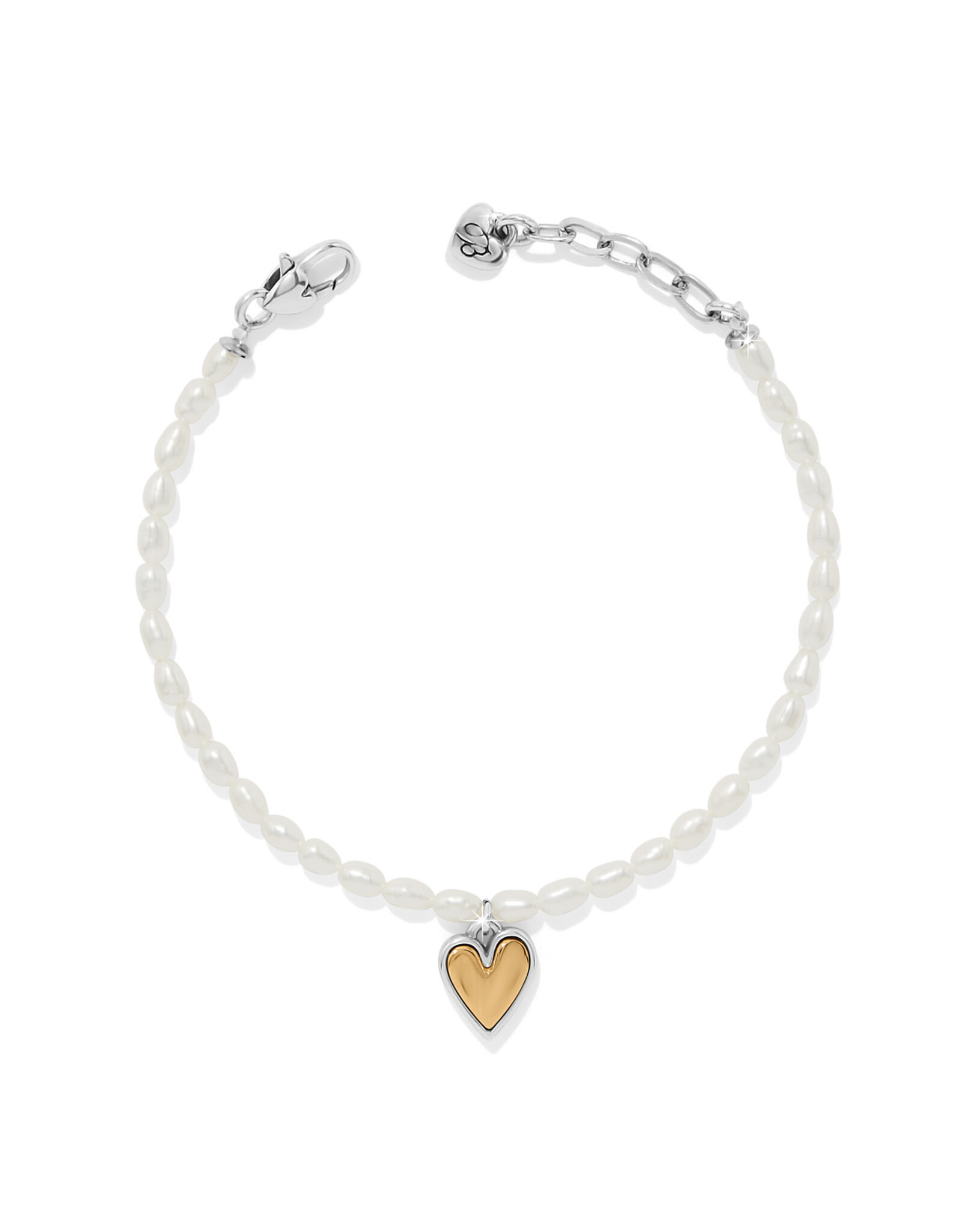 Brighton Brighton JF0402 Cascade Embrace Pearl Heart Bracelet