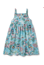 Reyn Spooner Reyn K697491225 Peanuts in Japan Kids Sundress Teal