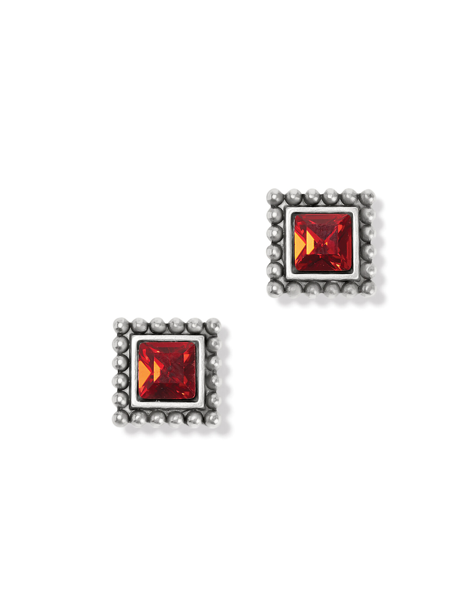 Brighton Brighton J22406 Sparkle Square Red Mini Post Earring