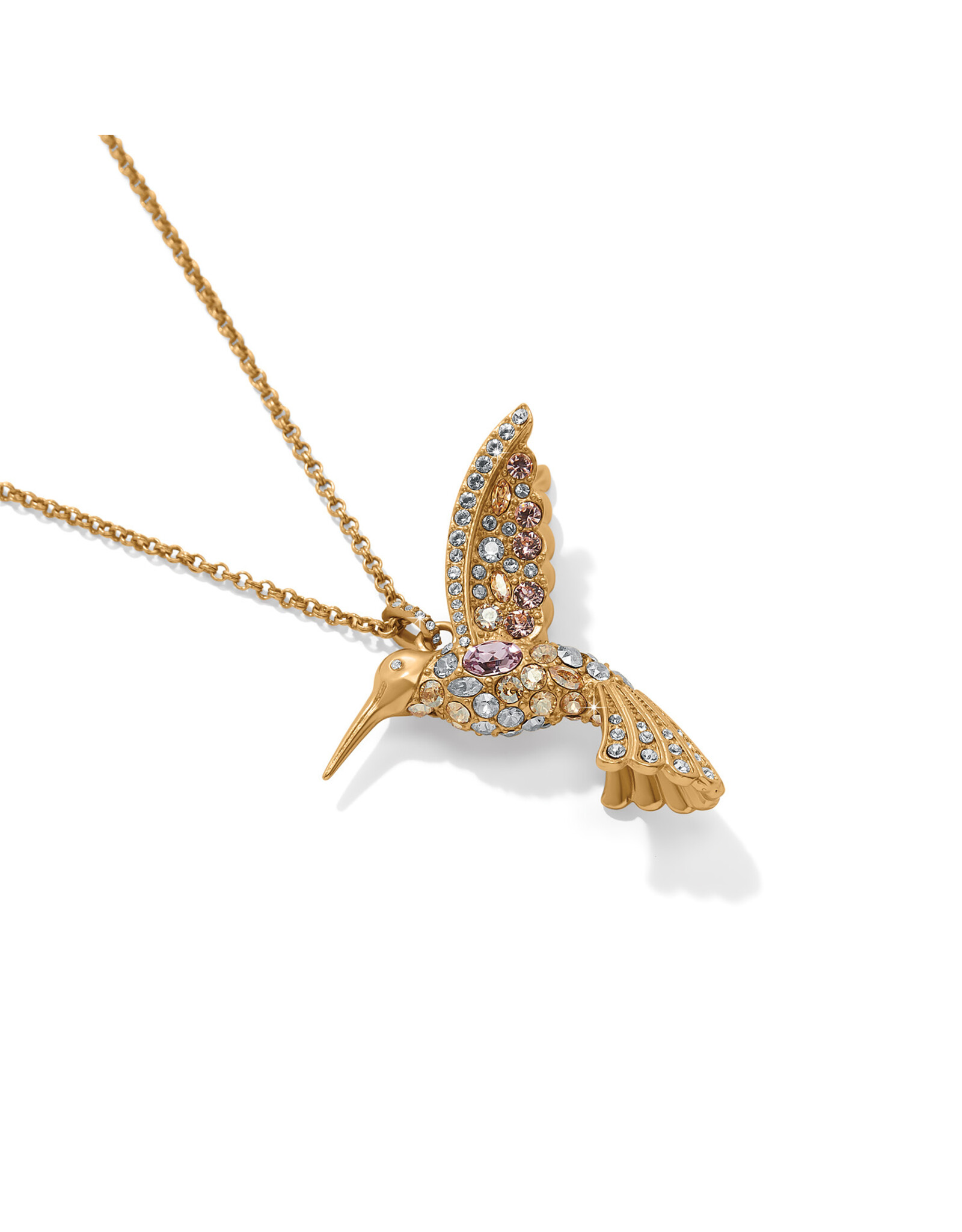 Brighton Brighton JM0142 Trust Your Journey Hummingbird Gold Necklace