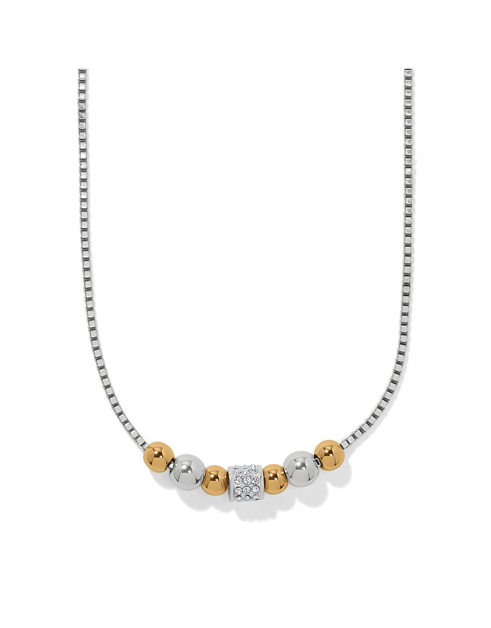 Brighton Brighton JM0121 Meridian Petite Station Two Tone Necklace