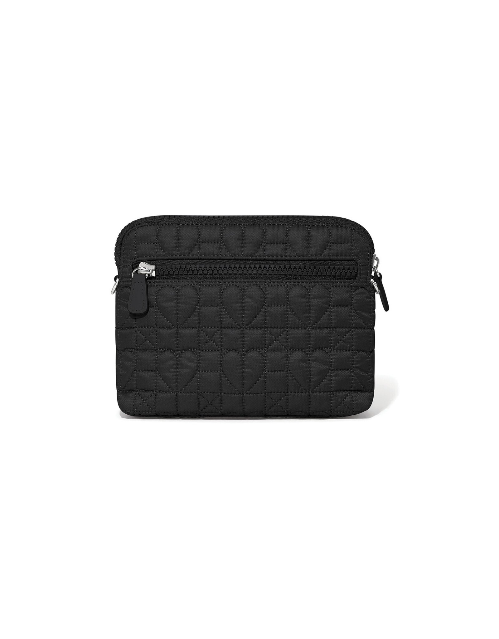 Brighton Brighton H16563 Black Heart Beat Alina Medium Crossbody