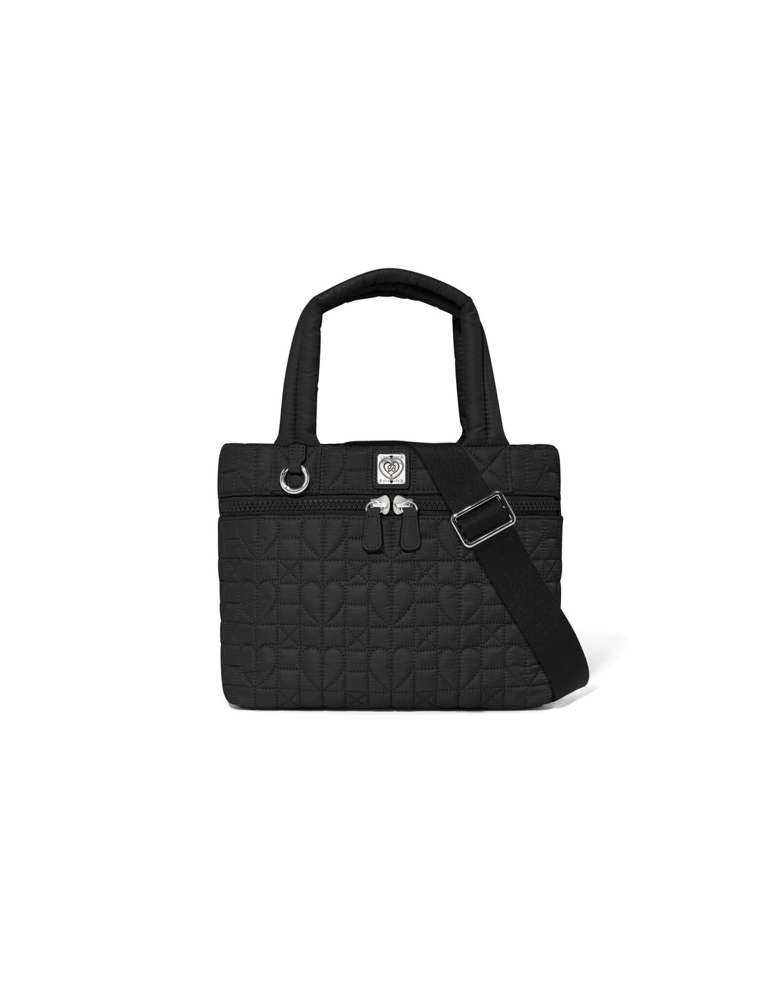 Brighton Brighton H55323 Black Heart Beat Adrienne Small Tote