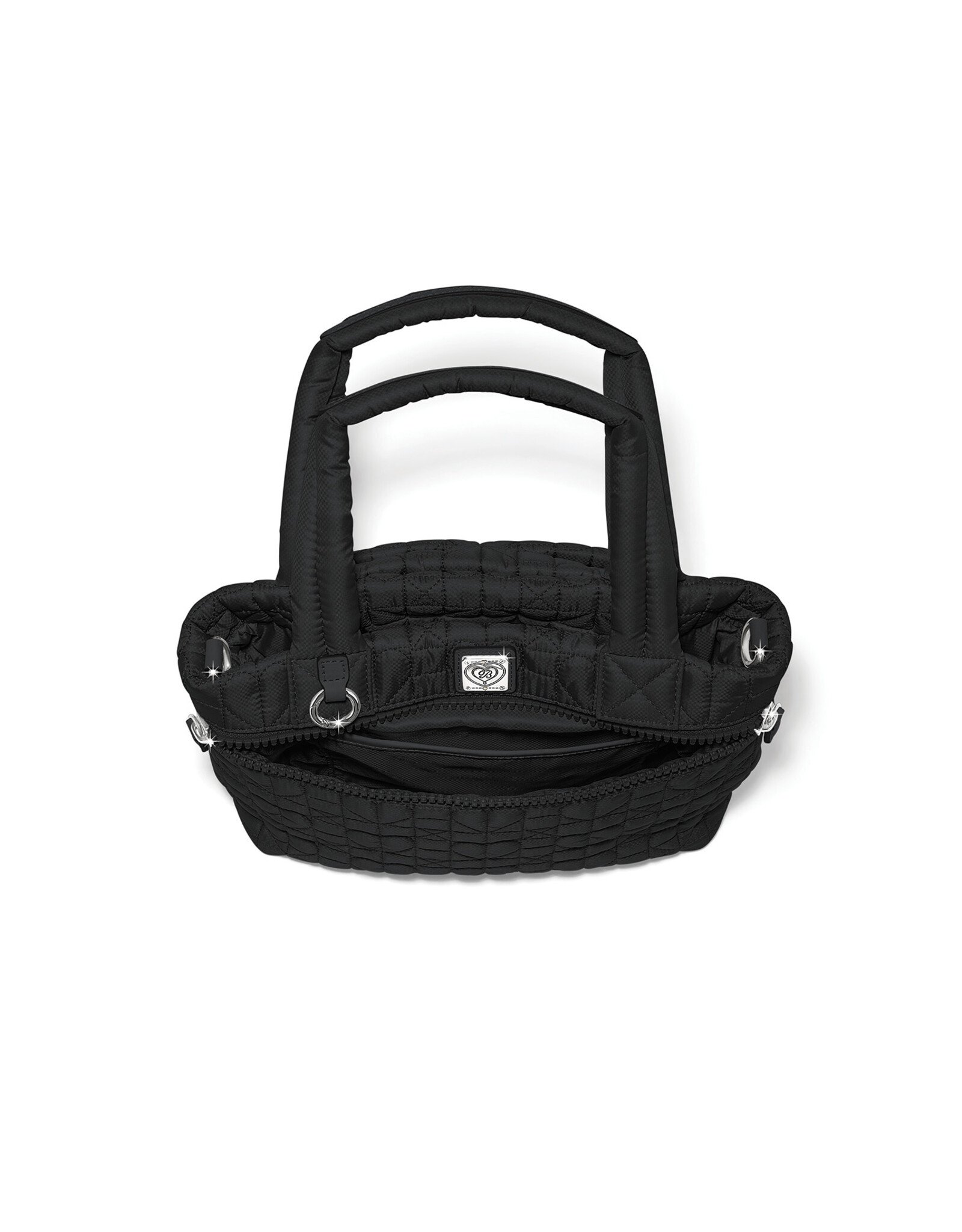 Brighton Brighton H55323 Black Heart Beat Adrienne Small Tote