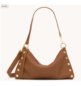 Hammitt Hammitt Kyle Med Mahogany Pebble BG Red Zip