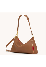 Hammitt Hammitt Kyle Med Mahogany Pebble BG Red Zip