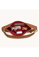 Hammitt Hammitt 18735 Kyle Med Mahogany Pebble BG Red Zip