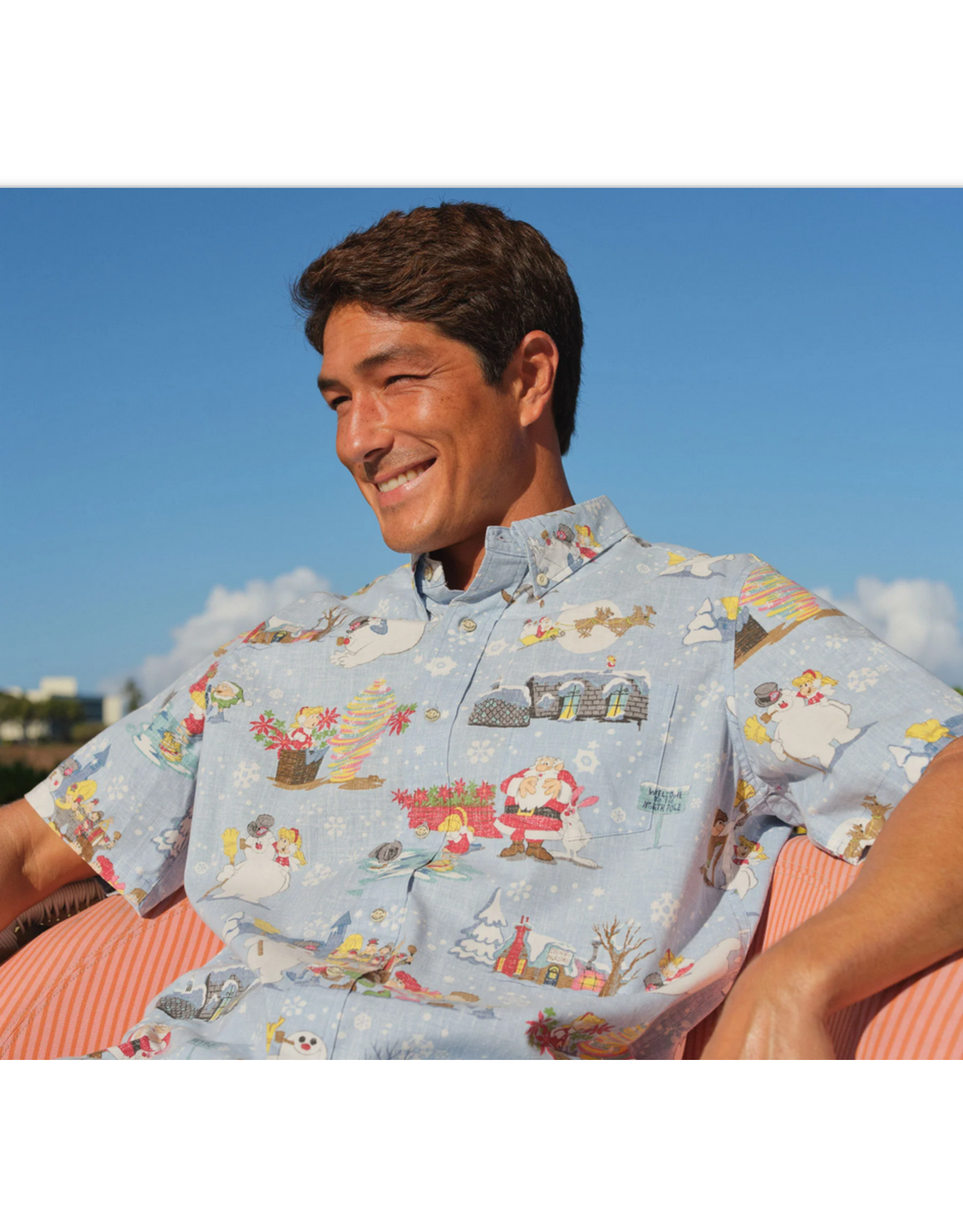 Reyn Spooner Reyn M686812525 Frosty the Snowman Button Front Shirt