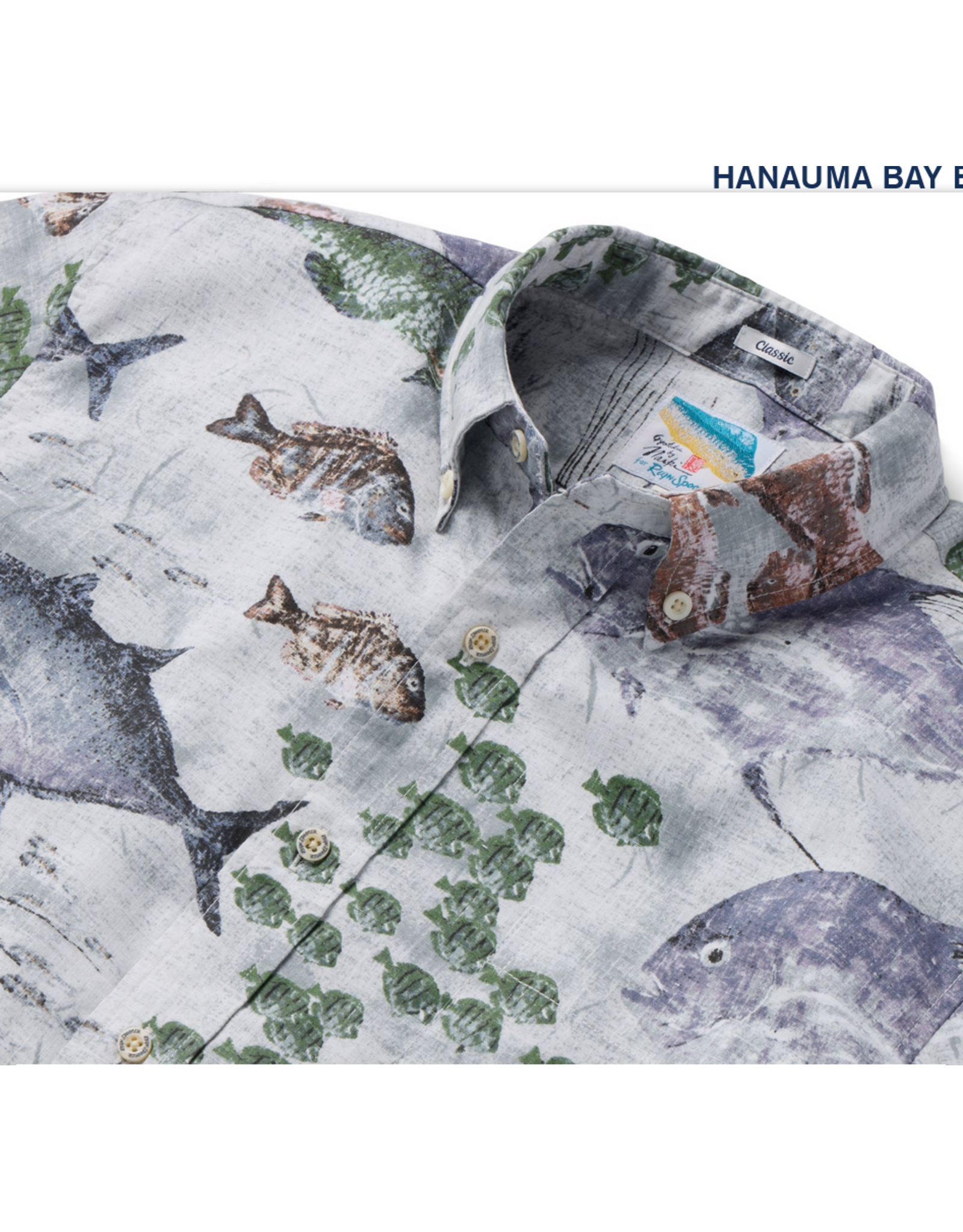 Reyn Spooner Reyn M686212525 Hanauma Bay by Naoki Button Front Shirt