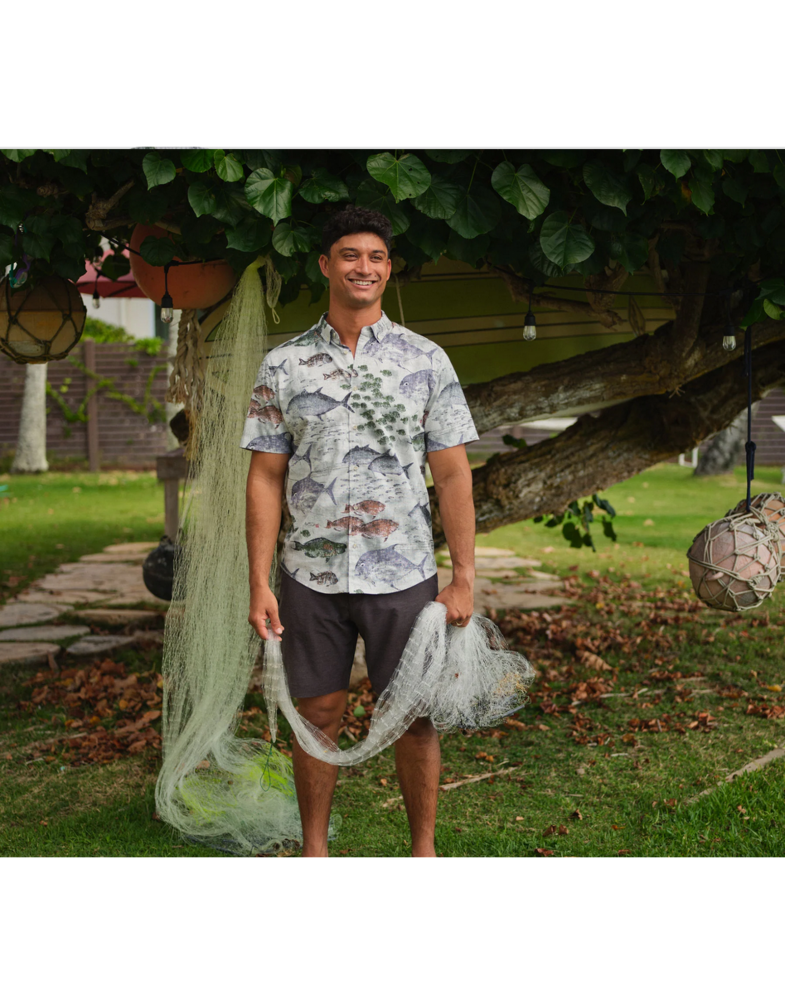 Reyn Spooner Reyn M686212525 Hanauma Bay by Naoki Button Front Shirt