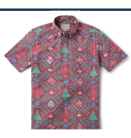 Reyn Spooner Reyn M687012625 Hawaiian Christmas 2025 Pullover Red