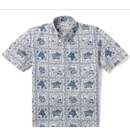 Reyn Spooner Reyn M180612525 Lahaina Sailor Button Front 0001 White