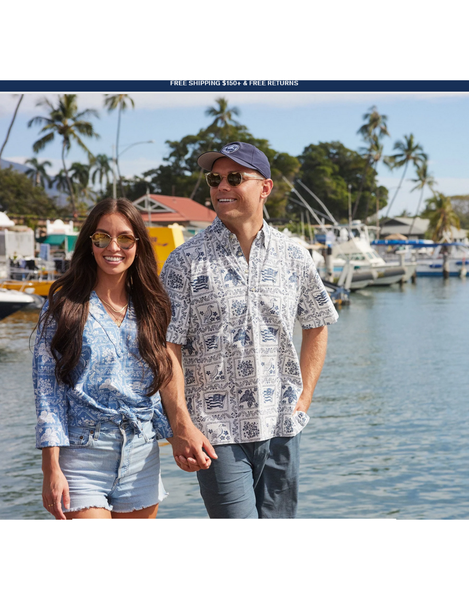 Reyn Spooner Reyn M180612525 Lahaina Sailor Button Front 0001 White