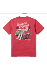 Reyn Spooner Reyn M698230125 Santa in Hawaii Tee Shirt Red