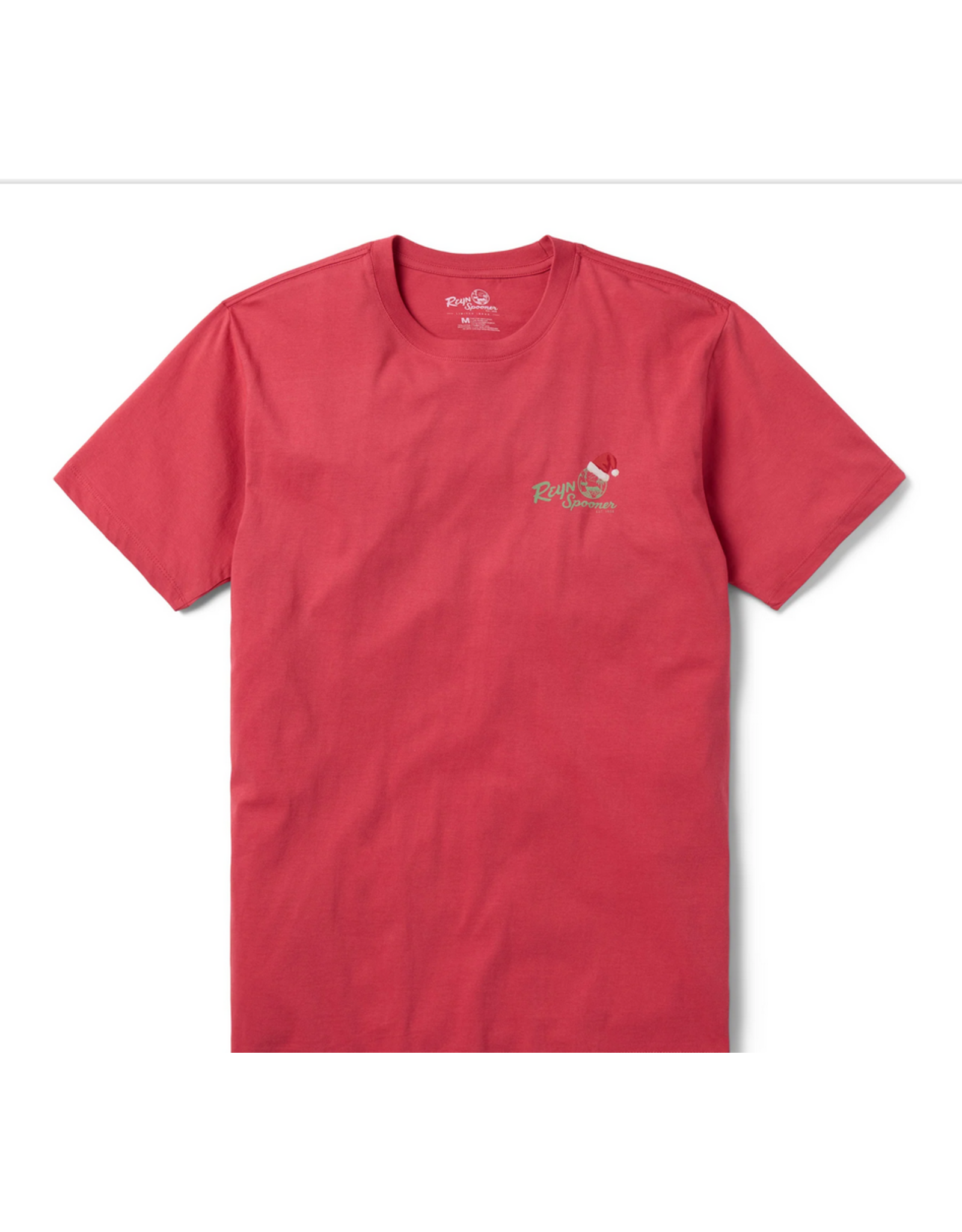 Reyn Spooner Reyn M698230125 Santa in Hawaii Tee Shirt Red