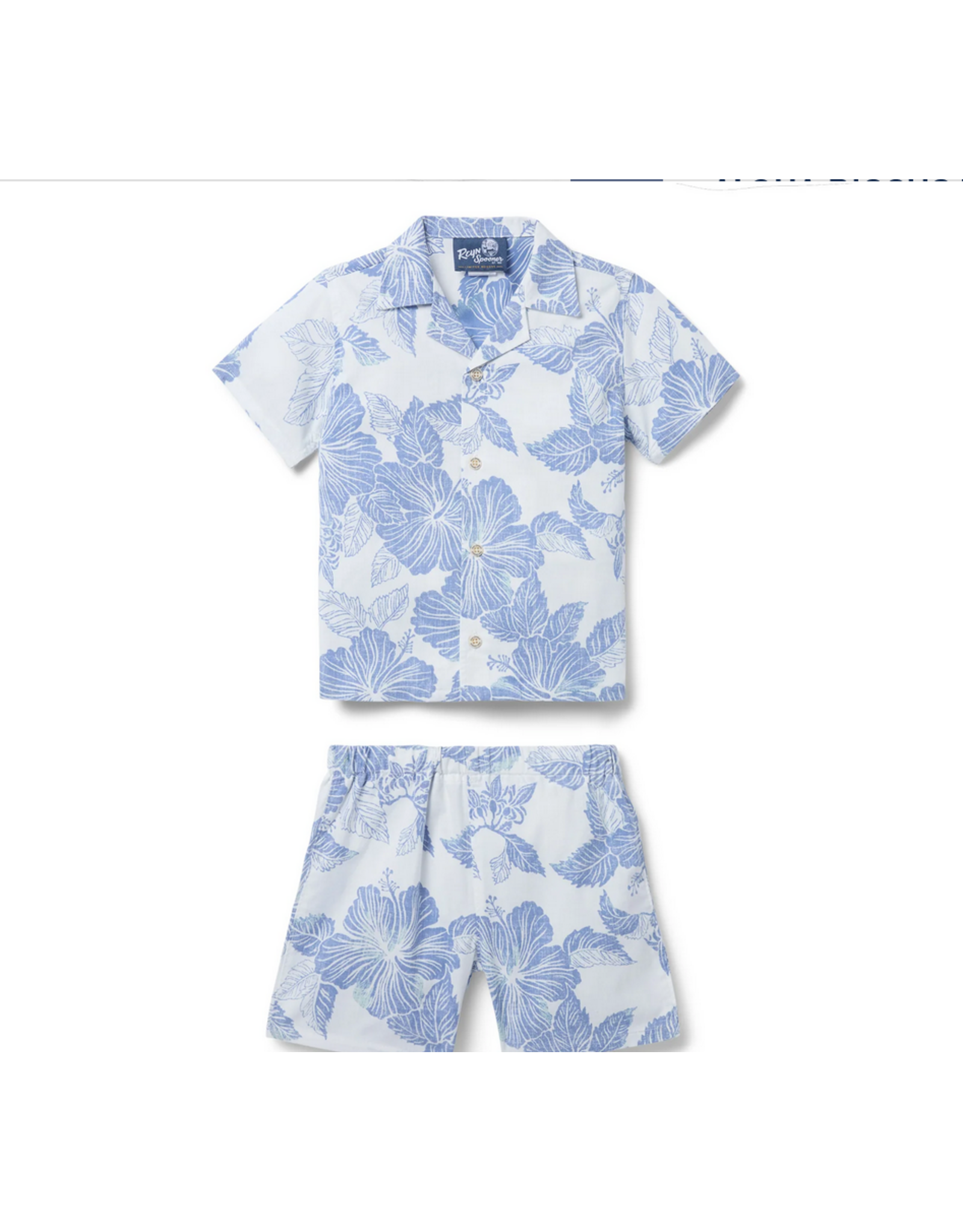 Reyn Spooner Reyn K543029025 Aloha Biscus Toddler Set White