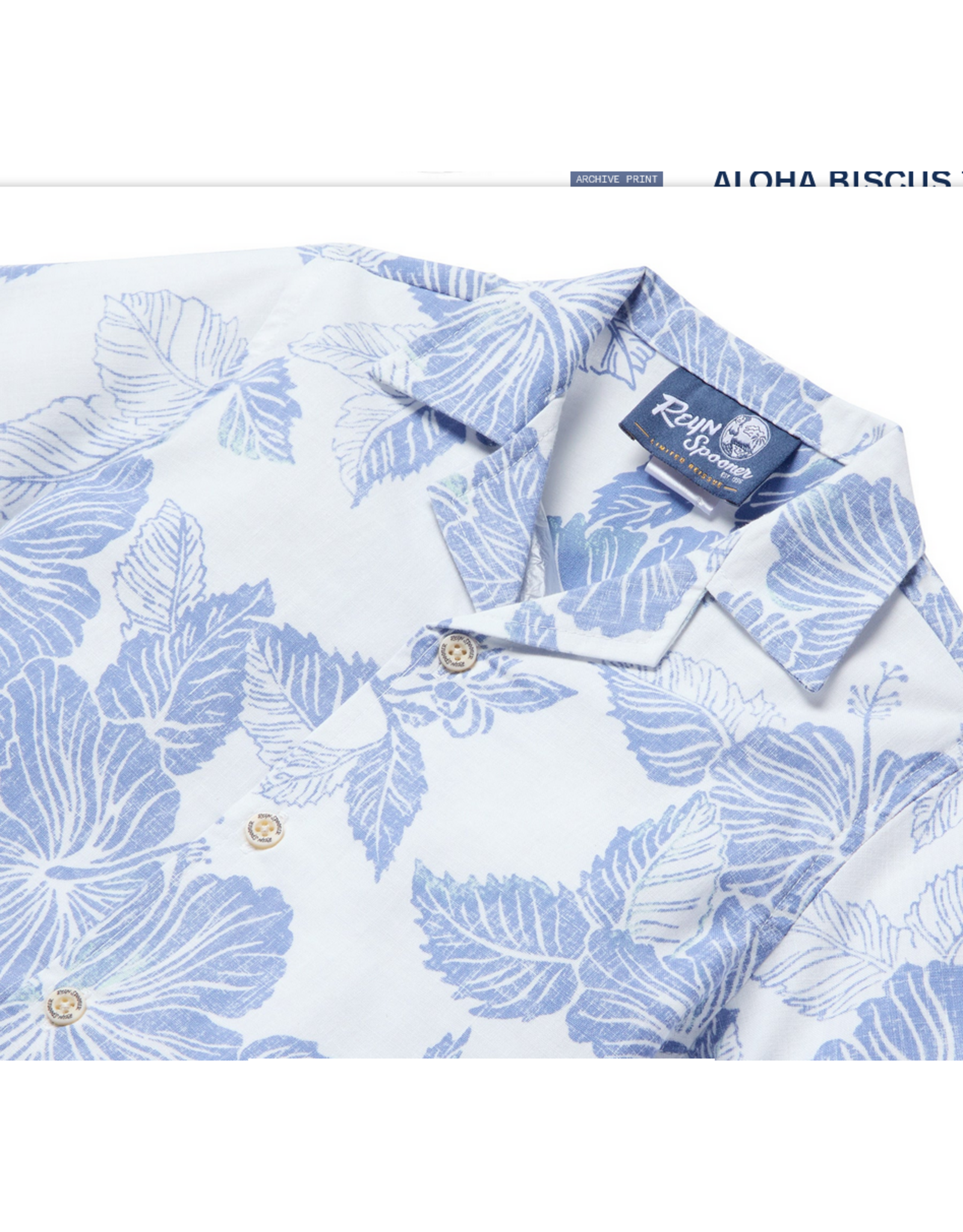 Reyn Spooner Reyn K543029025 Aloha Biscus Toddler Set White