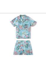 Reyn Spooner Reyn K697429025 Peanuts in Japan Toddler Set Teal